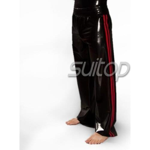 Latex army unifrom pants latex jean men