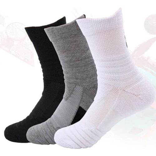 Man Outdoor Anti Slip Absorb Sweat Athletic Basketball Football Cycling Running Thermal Cotton Thick Breathable Sports Socks
