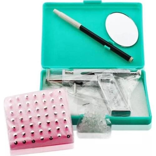 1 set Professional Piercing Tool Kit Set Stainless Steel Safety Ear Nose Navel Body Piercing Gun Jewelry Tool