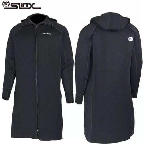 New SLINX 3MM Men Women Neoprene Hooded Windbreaker Wetsuit Diving Suit Keep Warm Swimwear for Snorkeling Fishing Swimming
