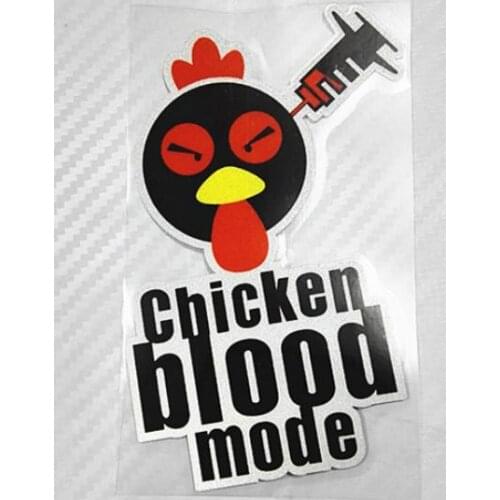 New anime chickenblood mode stickers reflective windshield motors racing decals motorcycle car stickers for bikes ATV