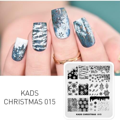 New Nail Stamp Template Christmas Snowflake Series Pattern Nail Stamping Plates Manicure Image Stencil for Nail DIY Polish Print