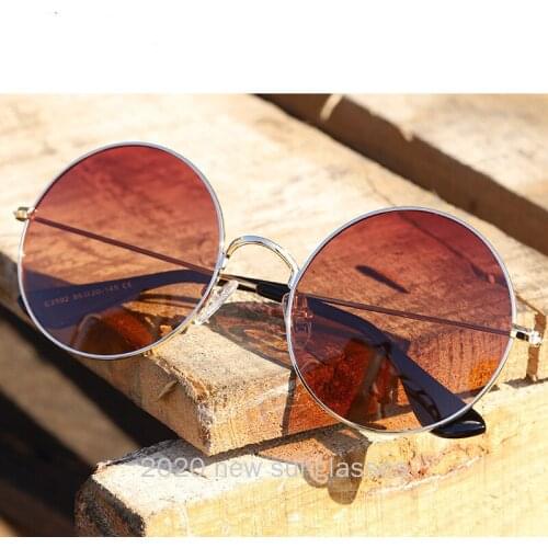 Small Round Punk Polarized Sunglasses Vintage Alloy Frame Round Mirror Glasses Fashion Men Sunglasse Eyeglasses UV400 NX