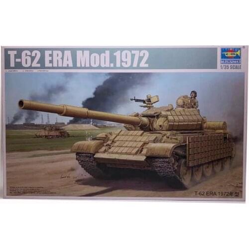 Trumpeter Assembles World Of Tanks Model 1/35 Soviet Union T62ERA Medium Main Battle Tank