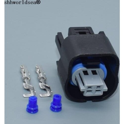 Shhworldsea 2 pin for GM Opel connector for the valve of the gas distribution phases waterproof connector plug 15335987
