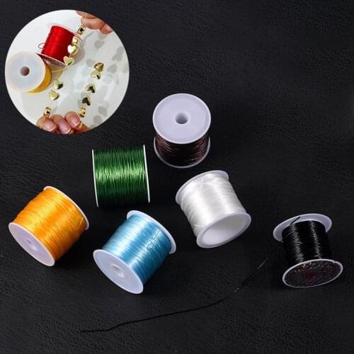 100M/Roll Strong Elastic Crystal Beading Cord Bracelet Necklace Stretch Thread String for DIY Jewelry Making Cords Line Supplies
