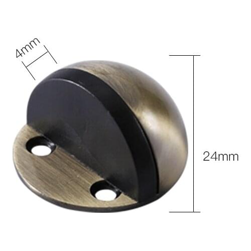 Door Suction Door Stop Anti-collision Door Top Stainless Steel Ground Touch Glass Door Rubber Stopper Turtle Top Door Resistance