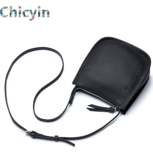 High Quality Flap Bag Women Bucket Bag Genuine Leather Messenger Bag Lady Shoulder Bag Simple Crossbody Bag Tote