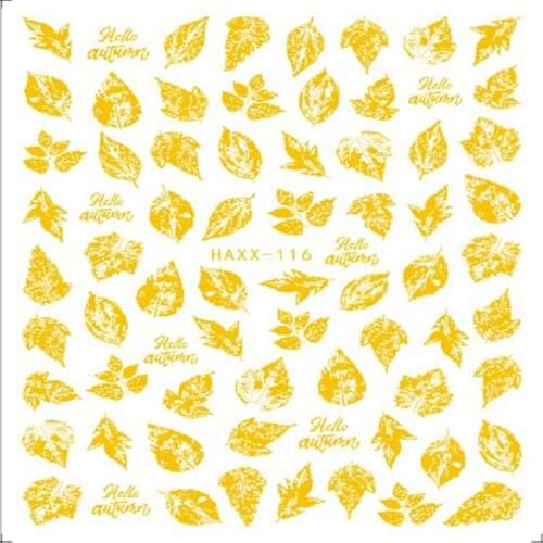 12pcs/lot Flower Leaf Tree Simple Summer DIY For Manicuring Nail Art Decal And Sticker