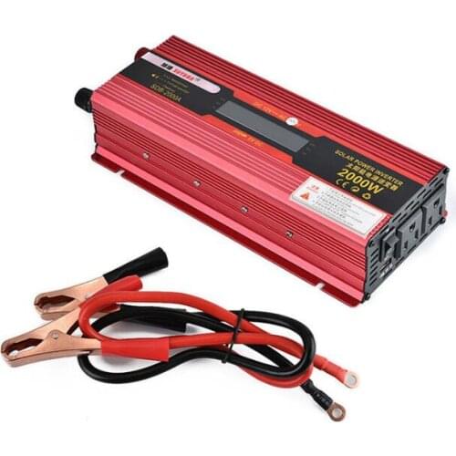 2000W WATT Peak Car LED Power Inverter DC 12V to AC 110V Dual Converter Charger