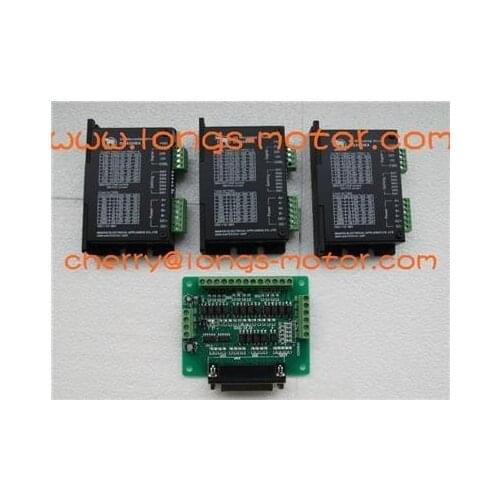 3Axis Stepper motor driver DM420A,1.7A,12-36VDC,128Micostep Bipolar ,controller board DB25 CNC New