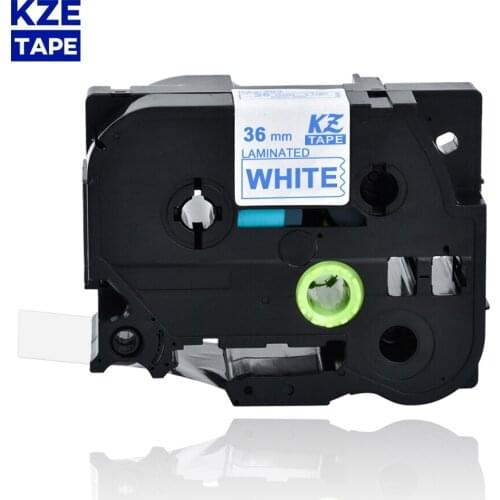 36mm Tze263 Blue on White Laminated Label Tape Cassette Cartridge label ribbon tze tape Tze-263 tze 263 tze263 for P-touch PT