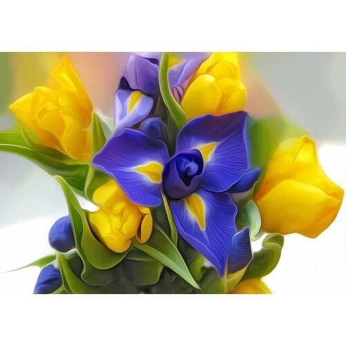 A19692 butterfly flower Product Egypt Long-staple Cotton Self-Made No Needlecross stitch kits Van Gogh Wheat Field