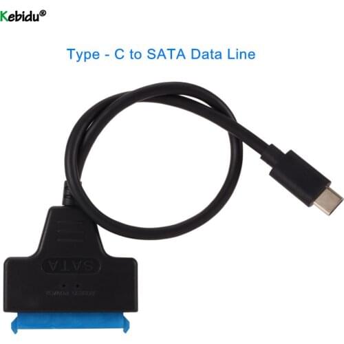 Kebidu Type - C to SATA Data USB 3.0 Adapter Suport 2.5 Inches External SSD HDD Hard Drive 22 Pin Sata III Cable Sata Adapter