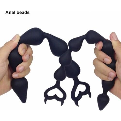 Anal Toys Long Anal Beads Anal Butt Plug Anal Balls Anus Dilator Massager Erotic Intimate Sex Products Shop Anal Plug Sex Toys
