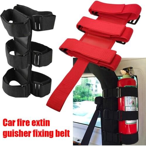 Oxford Car Roll Bar Fire Extinguisher Holder Large & Small Size for Jeep Wrangler TJ JK JL 1997-2018 Car Accessories