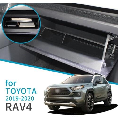 Car Glove Interval Box for Toyota RAV4 2019 2020 XA50 RAV 4 Storage Console Tidying Box Central Co-pilot Storage Box