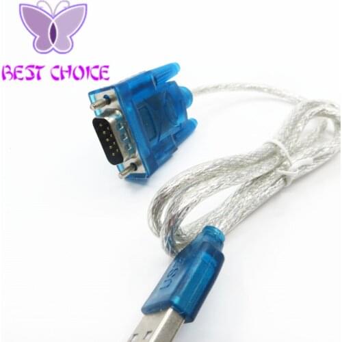 Free shipping! HL-340 New USB to RS232 COM Port Serial PDA 9 pin DB9 Cable Adapter support Windows7-64