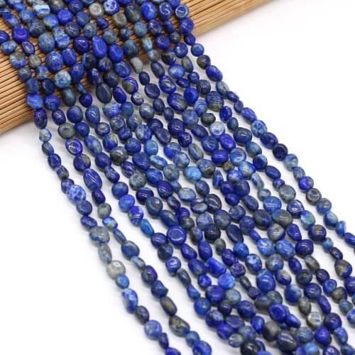 Natural Stone Beads Irregular Shaped Blue Lapis lazuli Loose Spacer Beaded For Jewelry Making DIY Bracelet Necklace Accessories