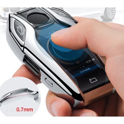 TPU Car Key Case Cover Fully Key Shell Remote Key Protector bag for BMW 7 Series 740 6 Series GT 5 Series 530i X3 Display