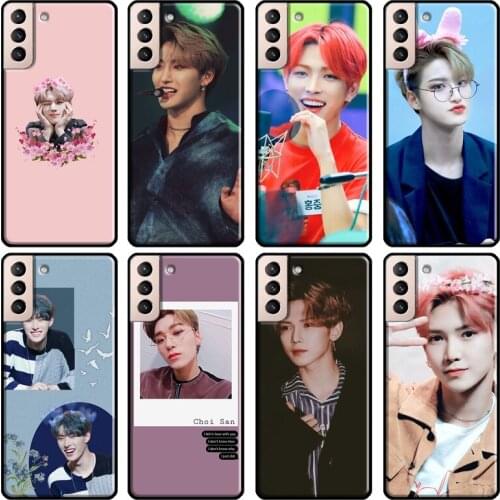 Ateez San Yeosang Mingi Cover For Samsung Galaxy S20 FE S8 S9 S10 Plus Note 9 10 Note 20 Ultra S21 Phone Case