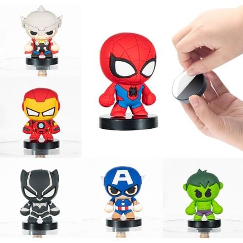 Disney Marvel Heroes Avengers Endgame Captain America Thor Spider Man Iron Man Black Panther Action Figure Toys Doll for Kid Boy