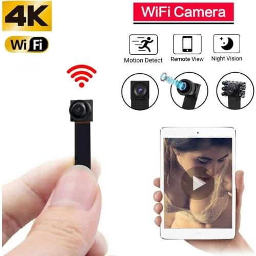 HD 4K DIY Portable WiFi IP Mini Camera P2P Wireless Micro webcam Camcorder Video Recorder Night vision Remote View support128g