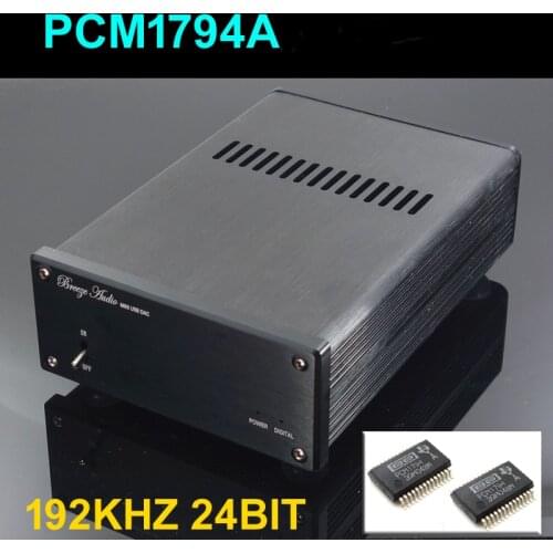 Breeze Dual parallel PCM1794 DAC HIFI Coaxial & optical fiber DAC Digitals Analog Converter WBA-1794 Decoder