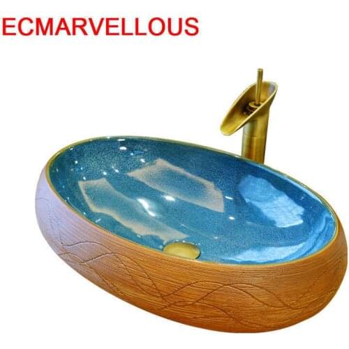 Evier Vessel Salle De Bain Wasbak Umywalka Banyo Lavabo Sobre Encimera Cuba Para Wastafel Basin Pia Banheiro Bathroom Sink