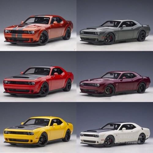 AUTOART 1:18 DODGE CHALLENGER SRT 2018 Hellcat Devil Diecast Model Car Kids Boys Girls Gift For Display Collection