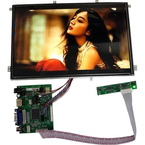 Módulo touch capacitivo com tela de 10.1 polegadas, módulo hdmi lcd kit1280x800 ips para carro, raspberry pi 3 10 com ponto, mon