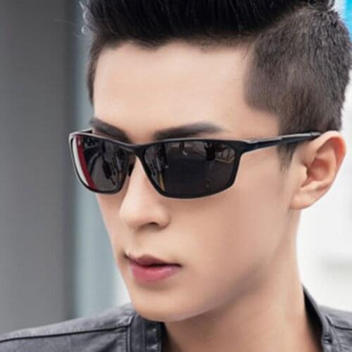 Mens Fashion Square Driving Eyewear Travel Sunglass Polarized Shockingly Colors Sun Glass Outdoor Driving Photochromic Sunglass