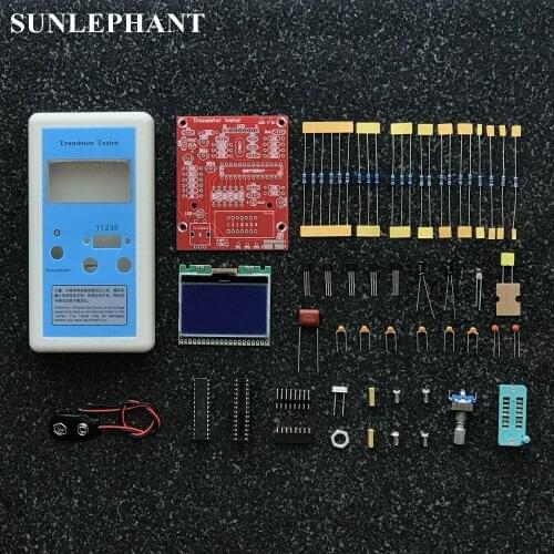 DIY kit to measure inductance resistor capacitor diode M12864 DIY kit tester Transistor