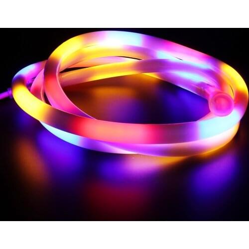 220V Neon Lights Lamp 2835 RGB LED Strip Waterproof 120LEDs/m Flexible Ribbon Tape Neon Sign Fairy Lighting LED Light Decoration