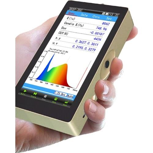 OHSP350 Handheld spectrometer CCT（Kalvin） CRI Lux Spectrum test Chinese Supplier