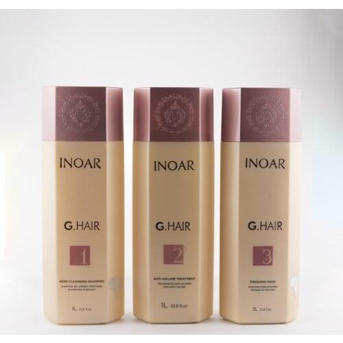INOAR G-HAIR BRAZILIAN KERATIN TREATMENT - HAIR STRAIGHTENER LITRE