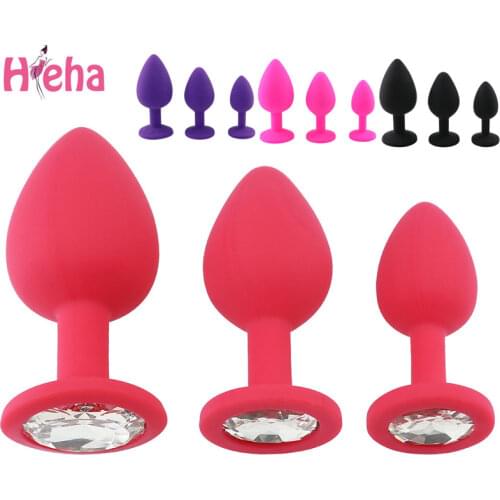 4 Colors Silicone Anal Plug Butt Plug Anal Small Middle Larger Size Massage Female Masturbator Adult Game sex product for couple