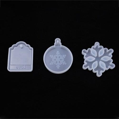 Christmas decoration christmas tree snowflakes silicone mold DIY Crafts Jewelry 667E