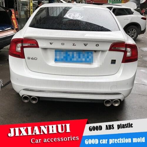 For Volvo S60 Spoiler 2015-2018 Volvo S60 yck Spoiler ABS plastic Material Car Rear Wing Color Rear Spoiler