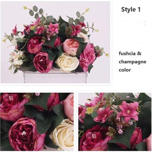 SPR 35CM table centerpiece flower ball wedding artificial flower arrangement for arch 2m 1m table runner wedding table flower