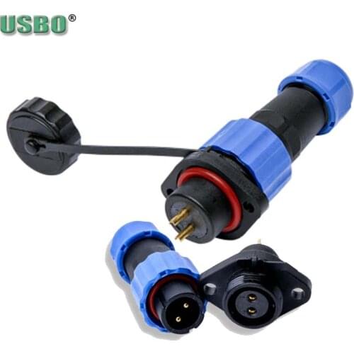Waterproof IP68 SD16 SP16 1P 2P 3P 4P 5P 6P 7Pin Srew Nut Male Female Flange Aviation Plug Connector Electrical Air Plug Socket