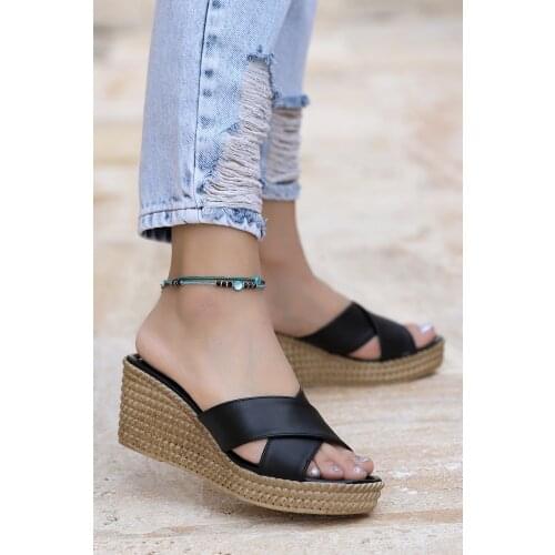 Woggo Pnt 439027 Daily 7 Cm Wedges Female slippers Womens Slippers Woman slippers