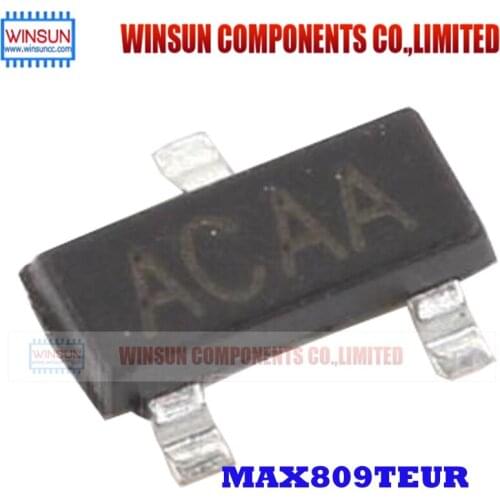 10PCS/LOT MAX809TEUR ACAA SOT-23 MAX809 MAX809T Brand New