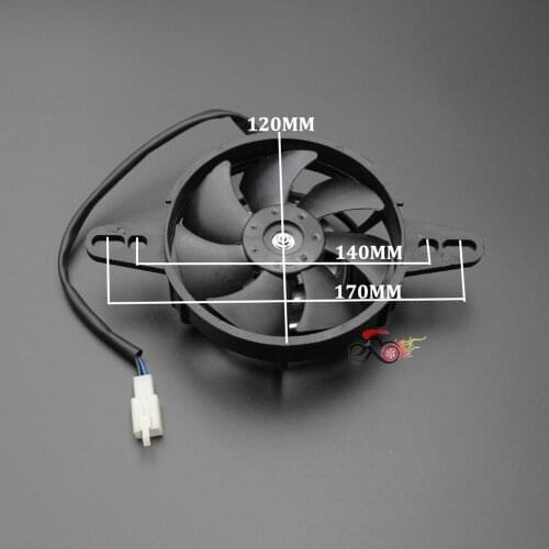 120mm Radiator Thermo Electric Cooling Fan 150cc 200cc 250cc PIT Quad Dirt Bike ATV Dune Buggy