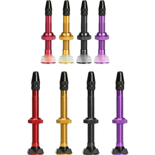 2pcs 40MM/60MM MTB Bicycle Extender Presta Valves For Bike Tubeless Tire Core Aluminum Alloy Valve Bike Repair Accessories