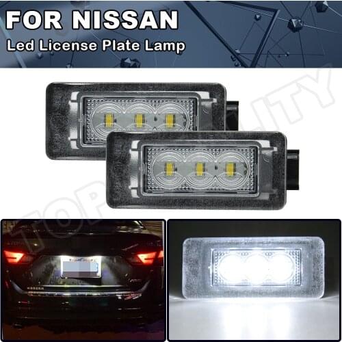 2X Canbus White SMD LED Number License Plate Light For Nissan Serena C27 2016 2017 2018 2019 2020 Altima 2019 2020 Suzuki Landy