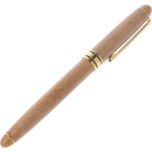 1PC Bamboo Fountain Pen Fine Nib Smooth Writing Ink Best Present Office Supply