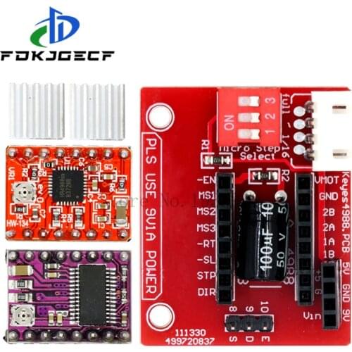 3D Printer A4988 DRV8825 Stepper Motor Driver Control Panel Board Expansion Board + A4988 / DRV8825