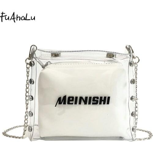 FuAhaLu Women's Transparent Bags