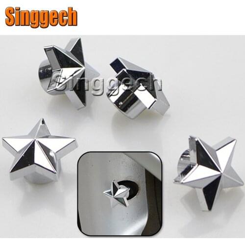 4Pcs Car Star Shaped Tire Wheel Valve Tyre Caps For Jeep Renegade Wrangler JK Grand Cherokee Compass Lada Granta Kalina Priora